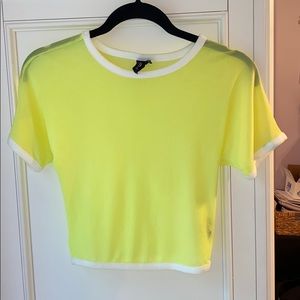 Neon mesh top